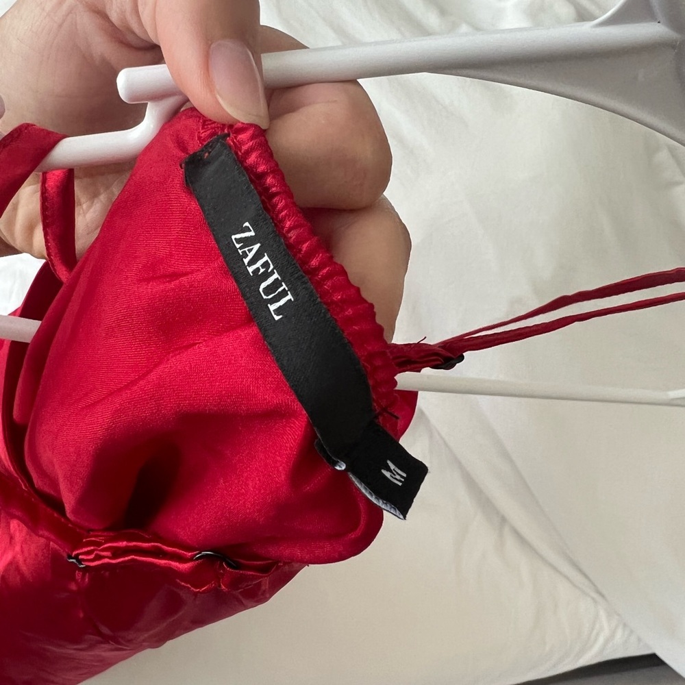 Silk red dress